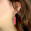 Houston Cougars Earrings- Nameplate