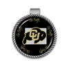 Colorado Buffaloes Visor Clip- Striped State Background