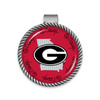 Georgia Bulldogs Visor Clip- Striped State Background