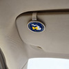 Michigan Wolverines Visor Clip- Striped State Background