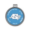 North Carolina Tar Heels Visor Clip- Striped State Background