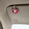 Troy Trojans Visor Clip- Striped State Background