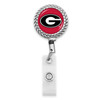 Georgia Bulldogs Belt Clip Badge Reel- Rope Edge