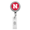 Nebraska Cornhuskers Belt Clip Badge Reel- Rope Edge