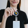 West Virginia Mountaineers Belt Clip Badge Reel- Rope Edge