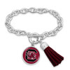 South Carolina Gamecocks Bracelet- Team Color Tassel