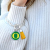 Oregon Ducks Bracelet- Team Color Tassel