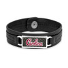 South Carolina Gamecocks Bracelet- Black Leather Script