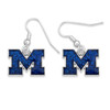 Michigan Wolverines Earrings- Game Day Glitter
