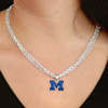Michigan Wolverines Necklace- Game Day Glitter