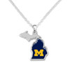 Michigan Wolverines Necklace- State of Mine