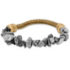 Natural Instincts Gray Chip Stretch Bracelet