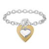 Copy of Lots of Love Collection- Two Tone Heart Bracelet