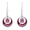 Alabama A&M Bulldogs Earrings- Stacked Disk