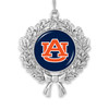 Auburn Tigers Christmas Ornament- Wreath with Team Logo