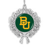 Baylor Bears Christmas Ornament- Wreath with Team Logo