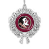 Florida State Seminoles Christmas Ornament- Wreath with Team Logo