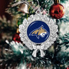 Montana State Bobcats Christmas Ornament- Wreath with Team Logo