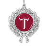 Troy Trojans Christmas Ornament- Wreath with Team Logo