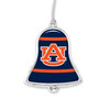 Auburn Tigers Christmas Ornament- Bell with Team Logo Stripes