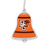 Bowling Green State Falcons Christmas Ornament- Bell with Team Logo Stripes