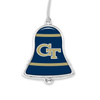 Georgia Tech Yellow Jackets Christmas Ornament- Bell with Team Logo Stripes