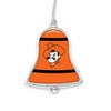 Oklahoma State Cowboys Christmas Ornament- Bell with Team Logo Stripes