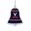 Virginia Cavaliers Christmas Ornament- Bell with Team Logo Stripes