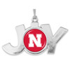 Nebraska Cornhuskers Christmas Ornament- Joy with Team Logo