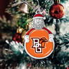 Bowling Green State Falcons Christmas Ornament- Santa with Team Logo