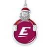 Eastern Kentucky Colonels Christmas Ornament- Santa with Team Logo