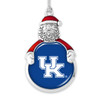 Kentucky Wildcats Christmas Ornament- Santa with Team Logo