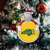 North Dakota State Bison Christmas Ornament- Santa with Team Logo