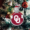 Oklahoma Sooners Christmas Ornament- Santa with Team Logo