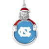 North Carolina Tar Heels Christmas Ornament- Santa with Team Logo