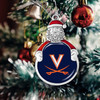 Virginia Cavaliers Christmas Ornament- Santa with Team Logo