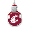 Washington State Cougars Christmas Ornament- Santa with Team Logo