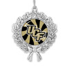 Central Florida Knights Christmas Ornament- Peppermint Wreath with Team Logo