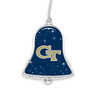 Georgia Tech Yellow Jackets Christmas Ornament- Bell with Team Logo and Stars