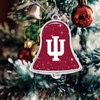 Indiana Hoosiers Christmas Ornament- Bell with Team Logo and Stars