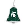 Michigan State Spartans Christmas Ornament- Bell with Team Logo and Stars