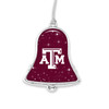 Texas A&M Aggies Christmas Ornament- Bell with Team Logo and Stars