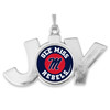 Ole Miss Rebels Christmas Ornament- Joy with Circle Team Logo