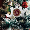 Texas State Bobcats Christmas Ornament- Joy with Circle Team Logo