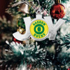 Oregon Ducks Christmas Ornament- Joy with Circle Team Logo