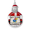 Kansas Jayhawks Christmas Ornament- Santa,... Its Football Season