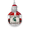 Michigan State Spartans Christmas Ornament- Santa,... Its Football Season