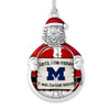 Michigan Wolverines Christmas Ornament- Santa,... Its Football Season