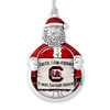 South Carolina Gamecocks Christmas Ornament- Santa,... Its Football Season