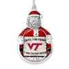 Virginia Tech Hokies Christmas Ornament- Santa,... Its Football Season